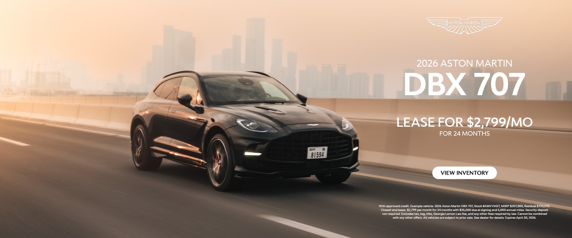 2026 Aston Martin DBX 707